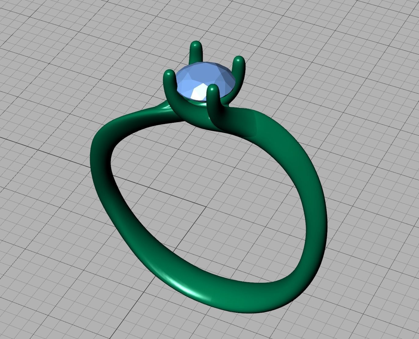 Paradise Engagement ring own design 0171 3D print model_6