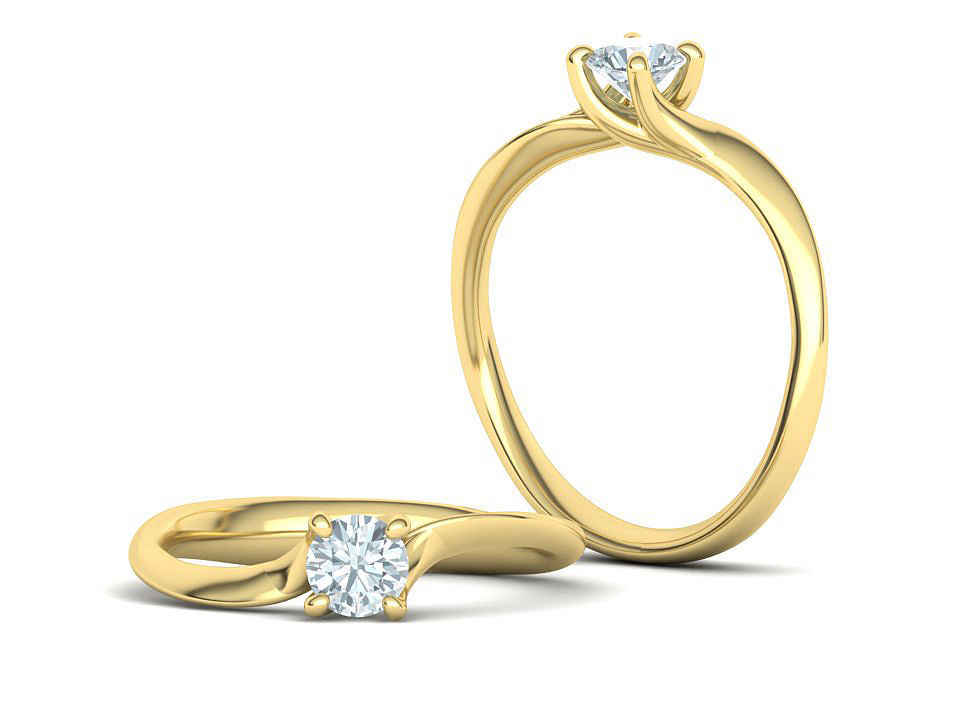 Paradise Engagement ring own design 0171 3D print model_2