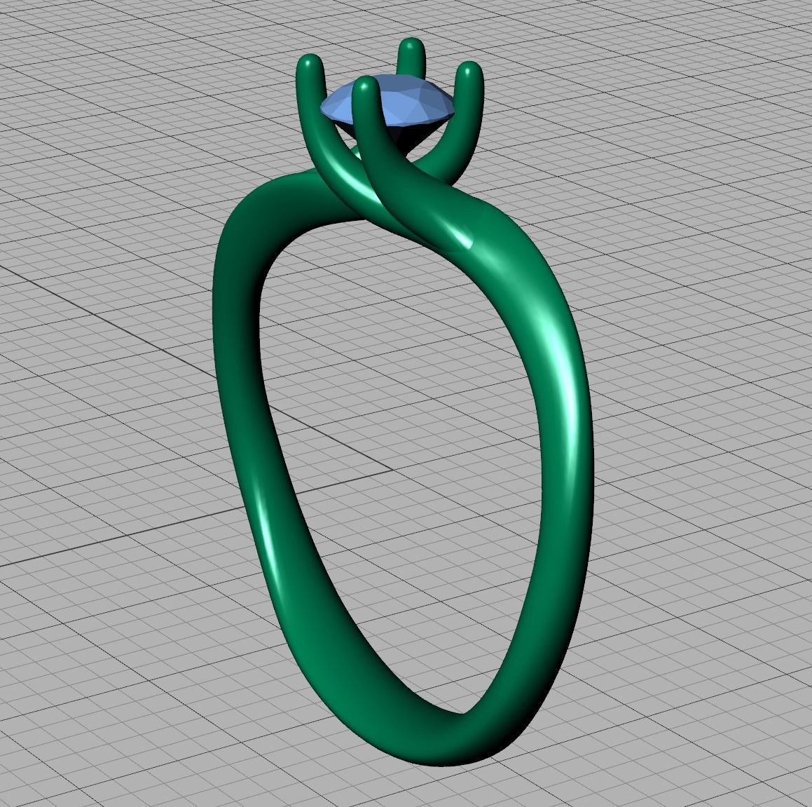 Paradise Engagement ring own design 0171 3D print model_7