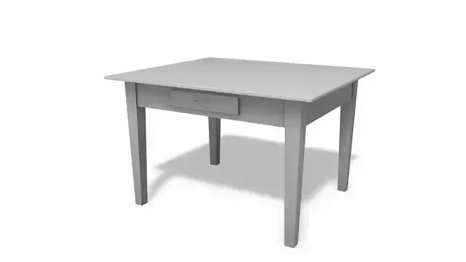 Table side with drawer 3D model