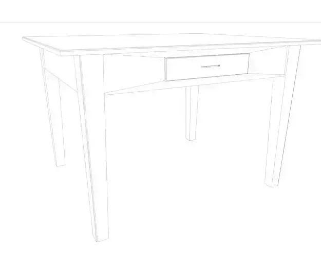 Table side with drawer