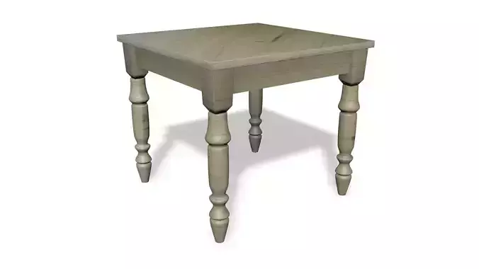 Table side with two legs