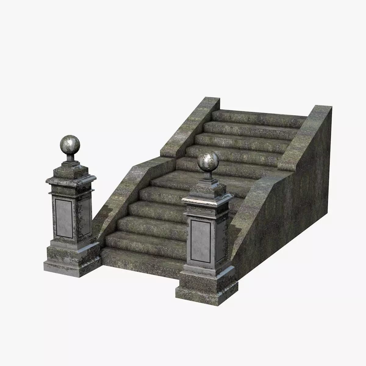 Stone Stairs 3D model