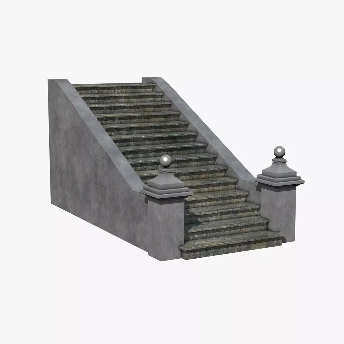 Stone Stairs 3D model_0