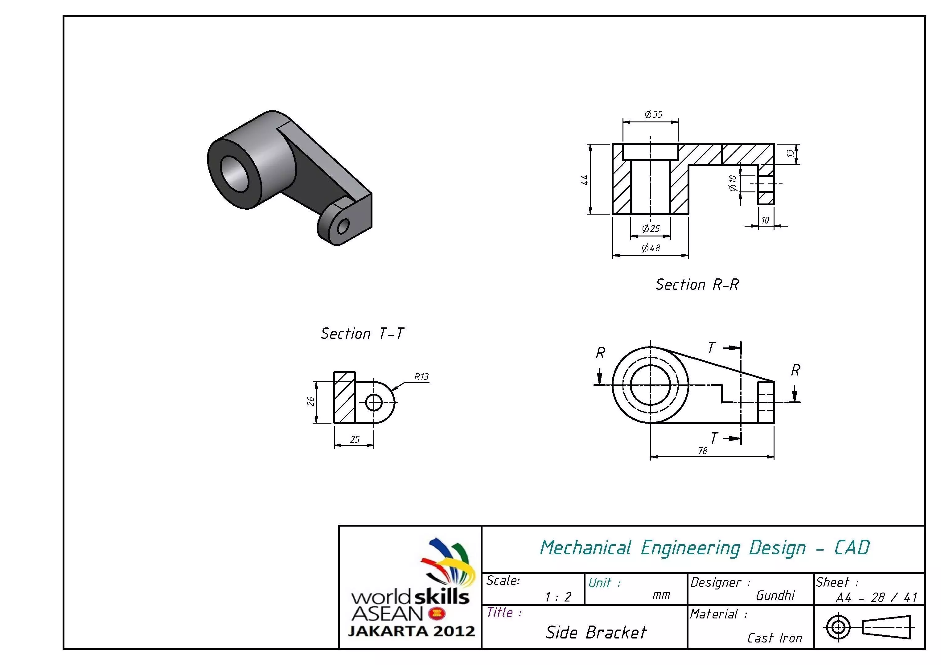 Side Bracket Free 3D model