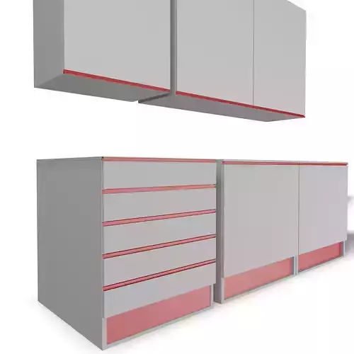 Kitchen furniture 3D model