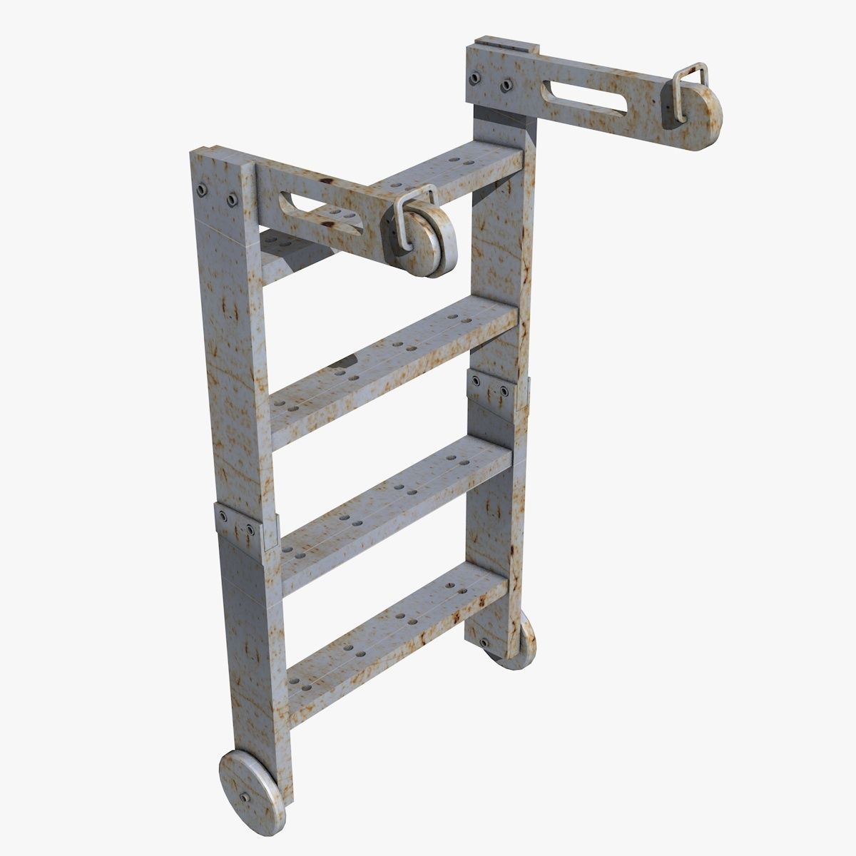 Ladder metal 3D model_3