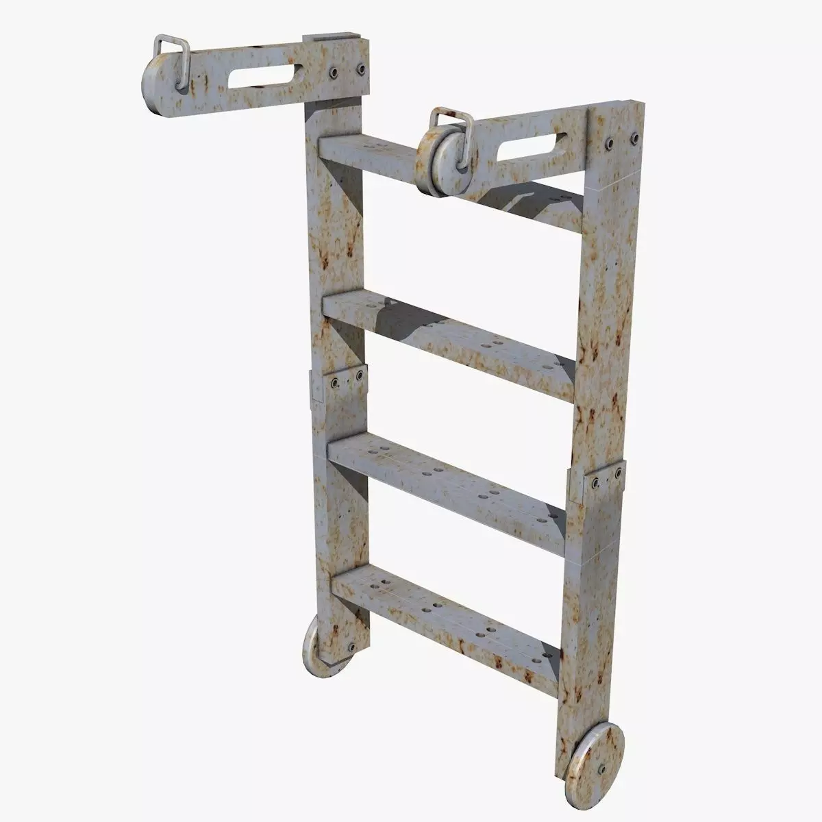 Ladder metal 3D model_0