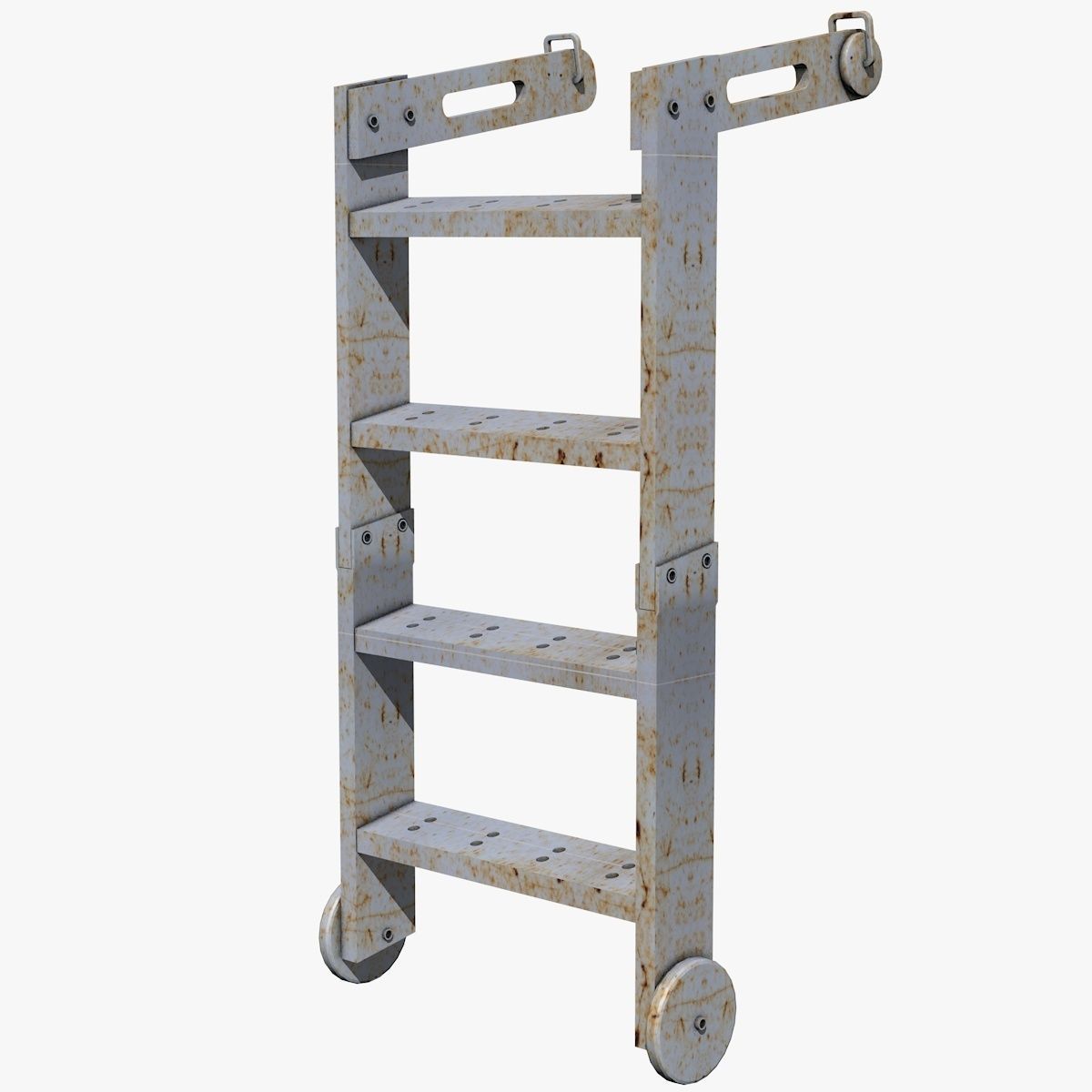 Ladder metal 3D model_1