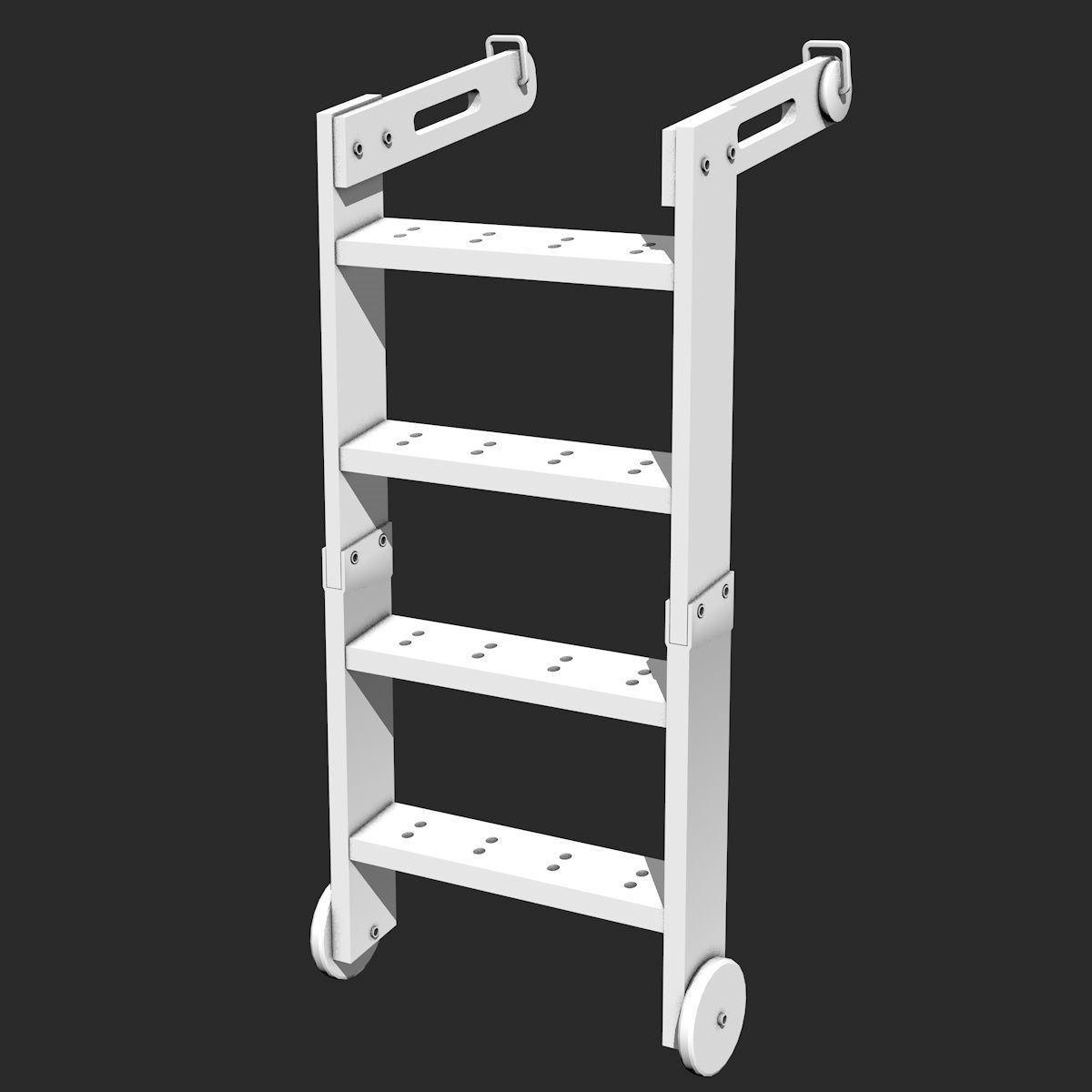 Ladder metal 3D model_4