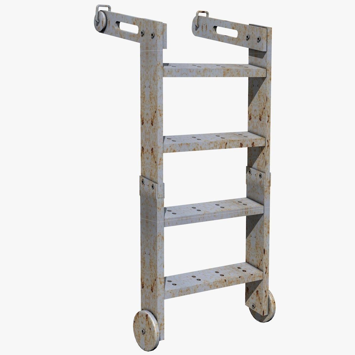 Ladder metal 3D model_2