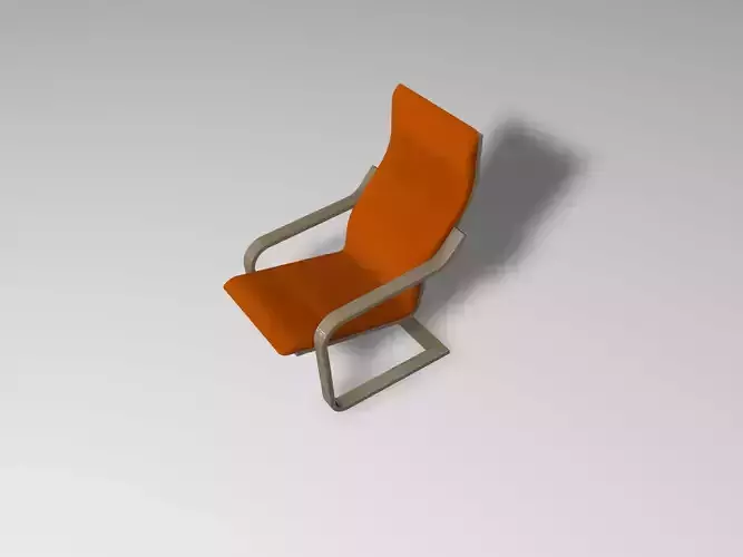 Armchair orange chair