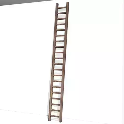 Wooden Ladder 3D model