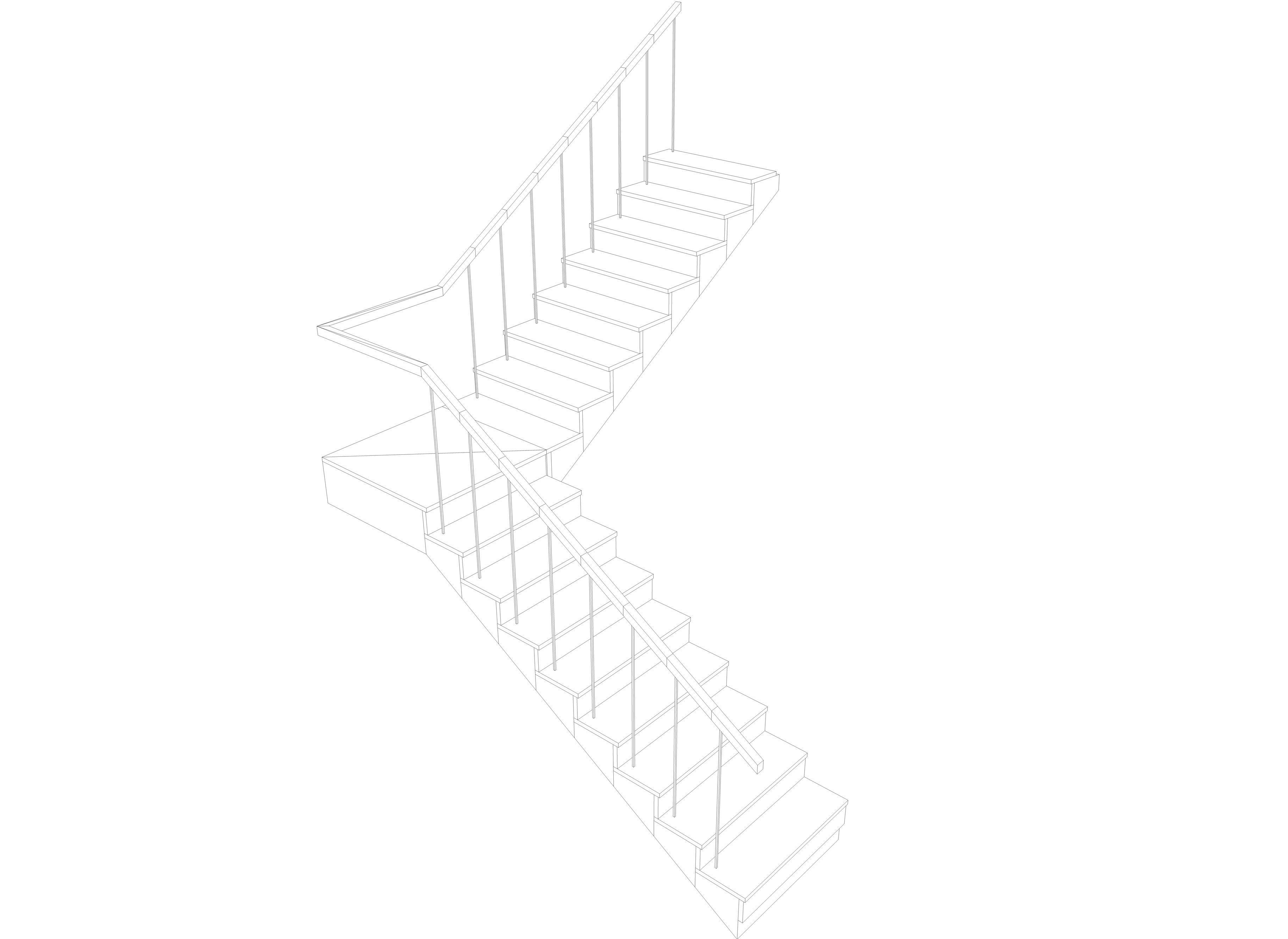 Stair case  3D model_4