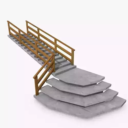 Stairs Outdoor 3D model