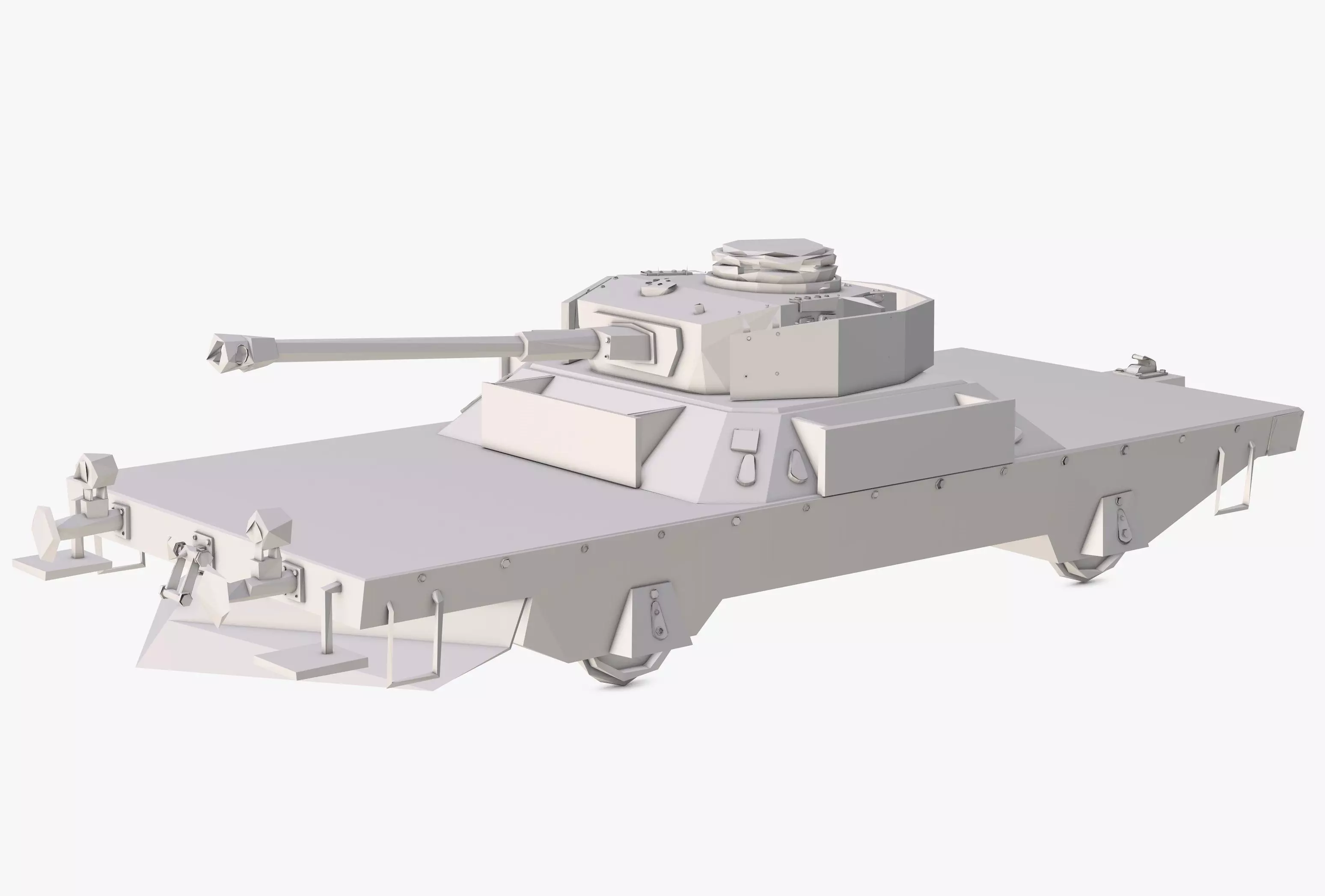 Tank Low Poly 3D model | CGTrader