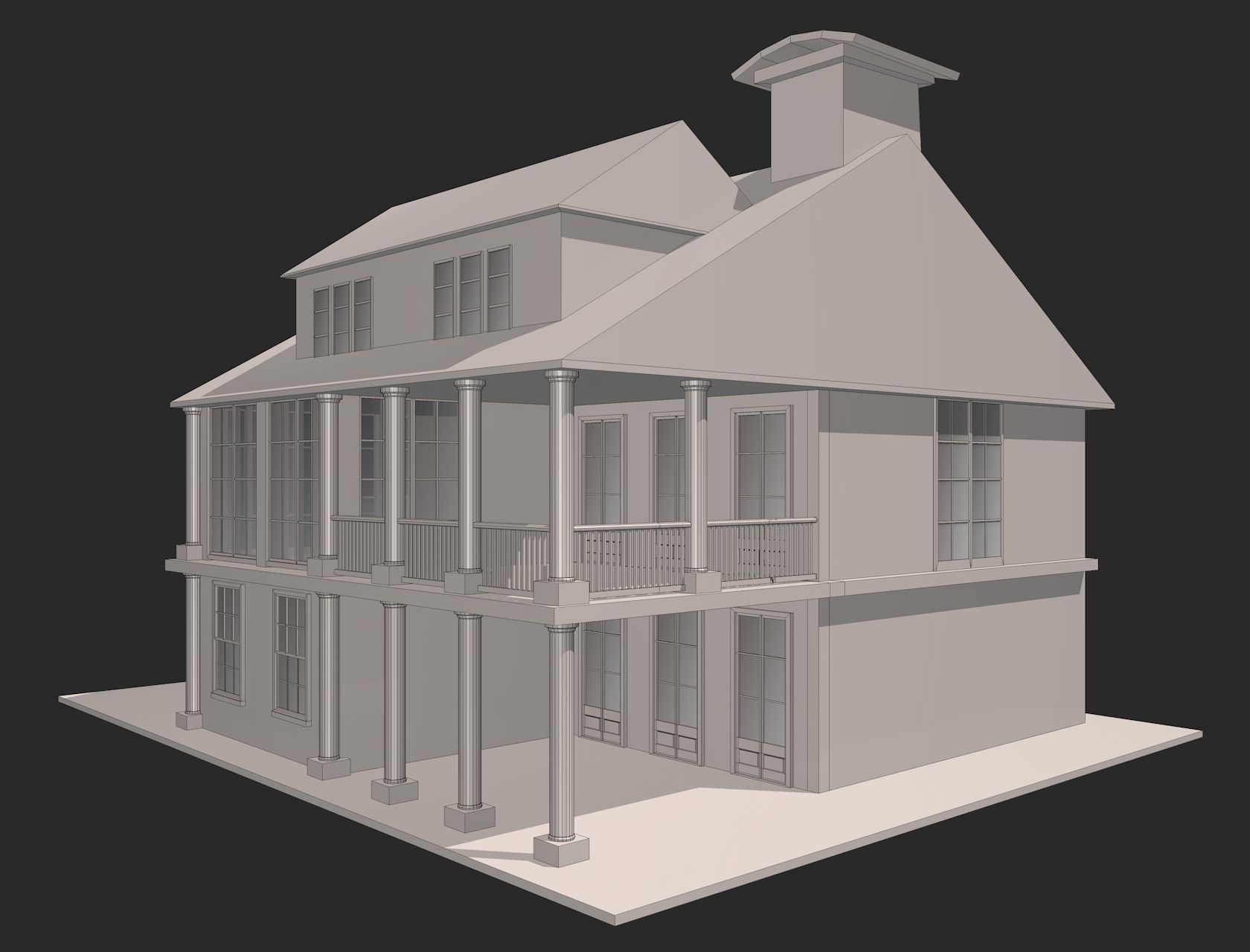 House 3D Model 3D model_12