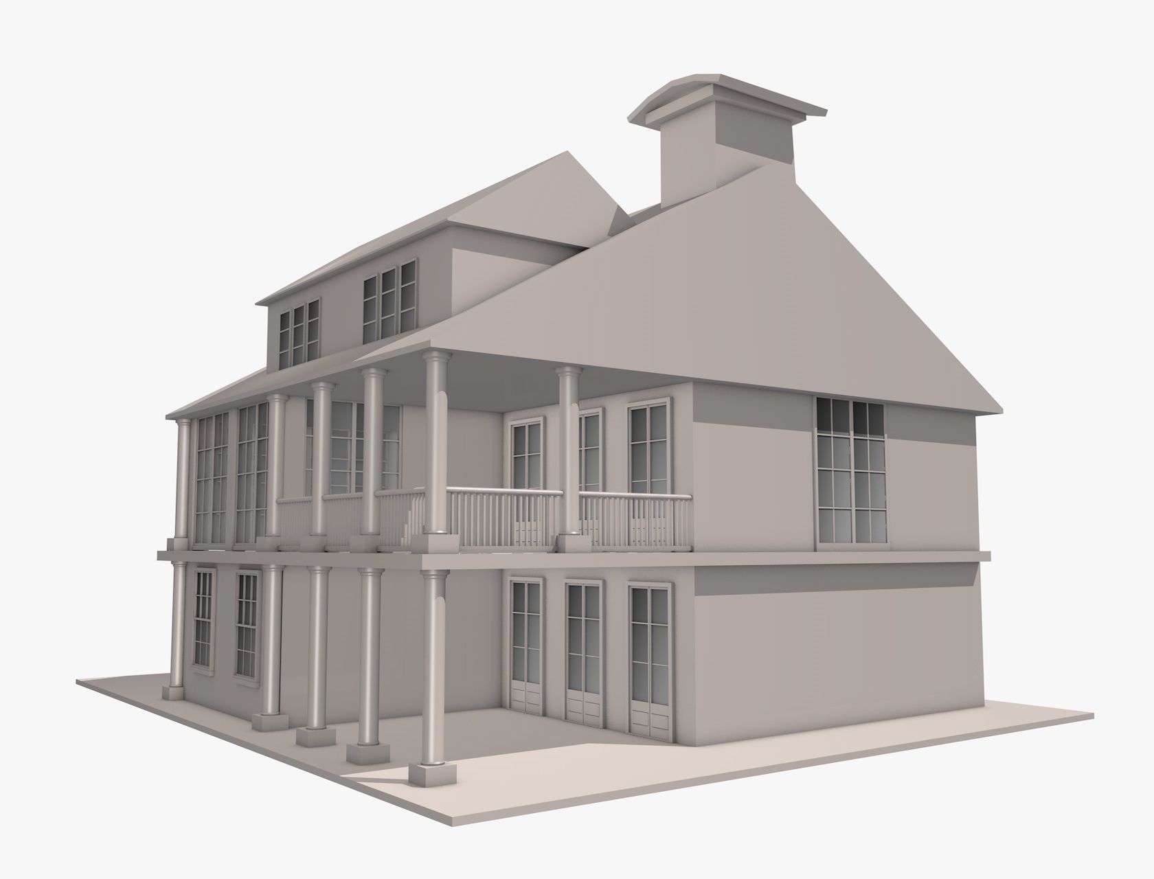 House 3D Model 3D model_3