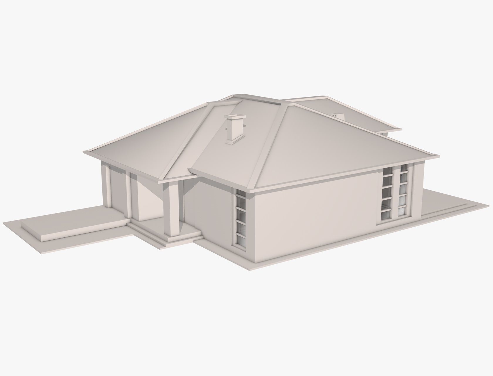 3D House 3D model_3