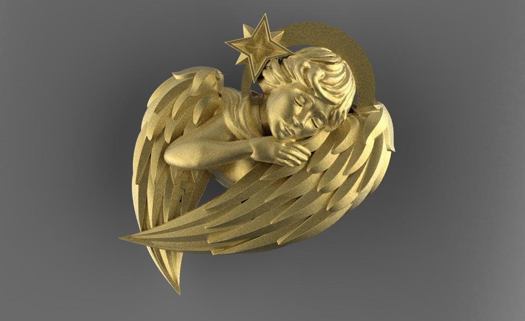 angel wings 3D print model_5