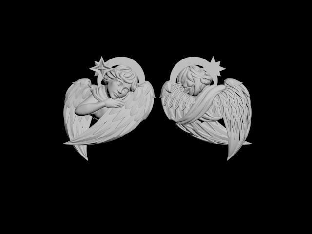 angel wings 3D print model_1