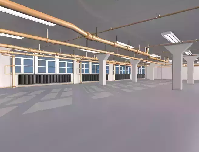 3D Industrial Interior