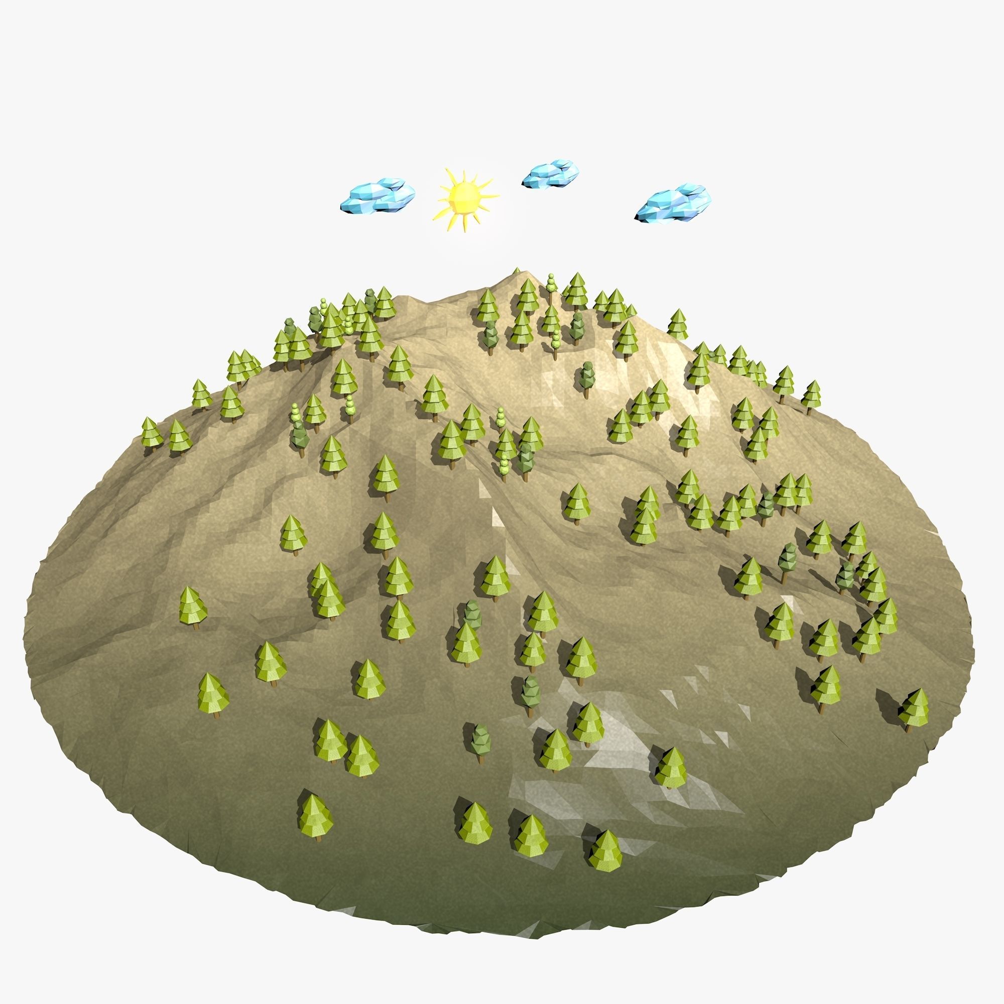 Cartoon Landscape 3D model_6