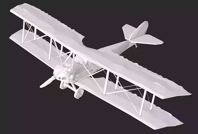 Biplane Low Poly