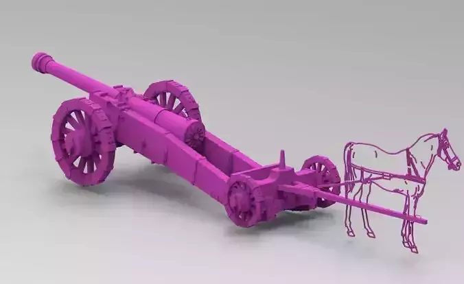 old cannon antiques  3d model