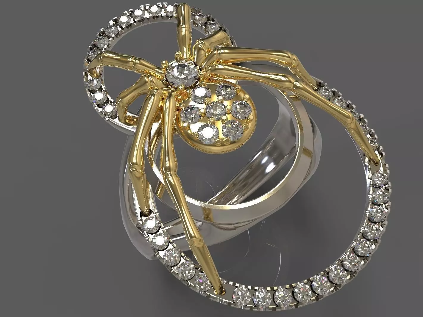 spider ring 3D print model
