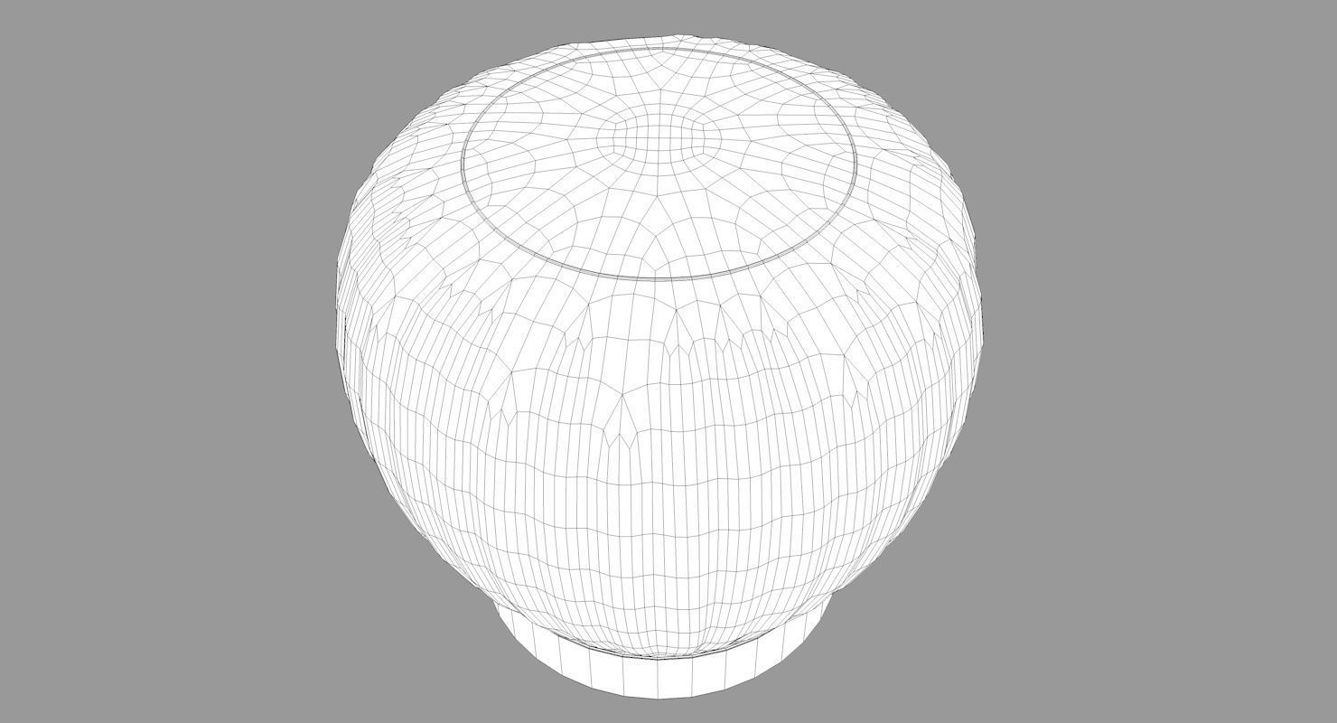 Leather Brown Ottoman-Stool 3D model_9