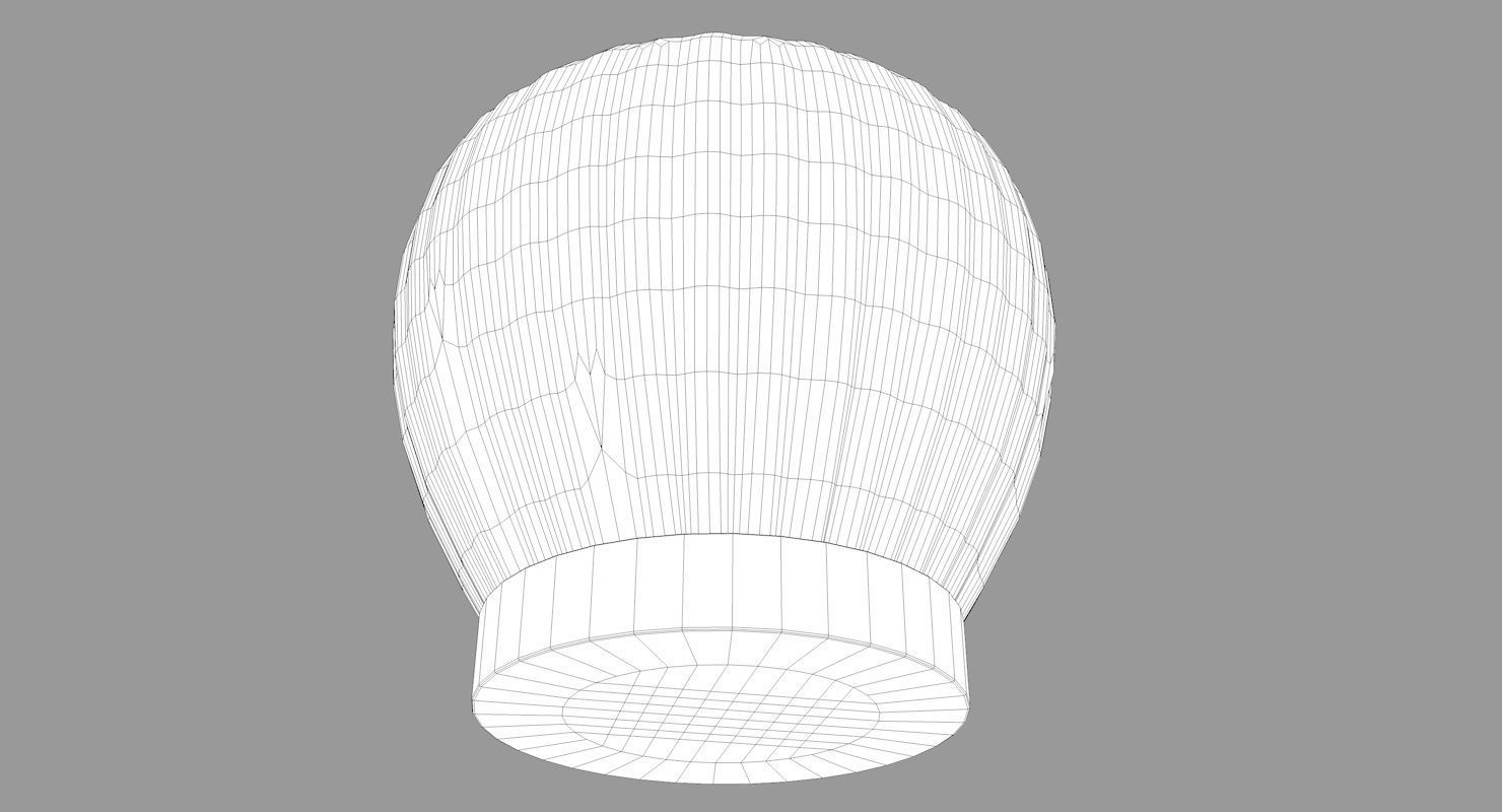 Leather Brown Ottoman-Stool 3D model_12