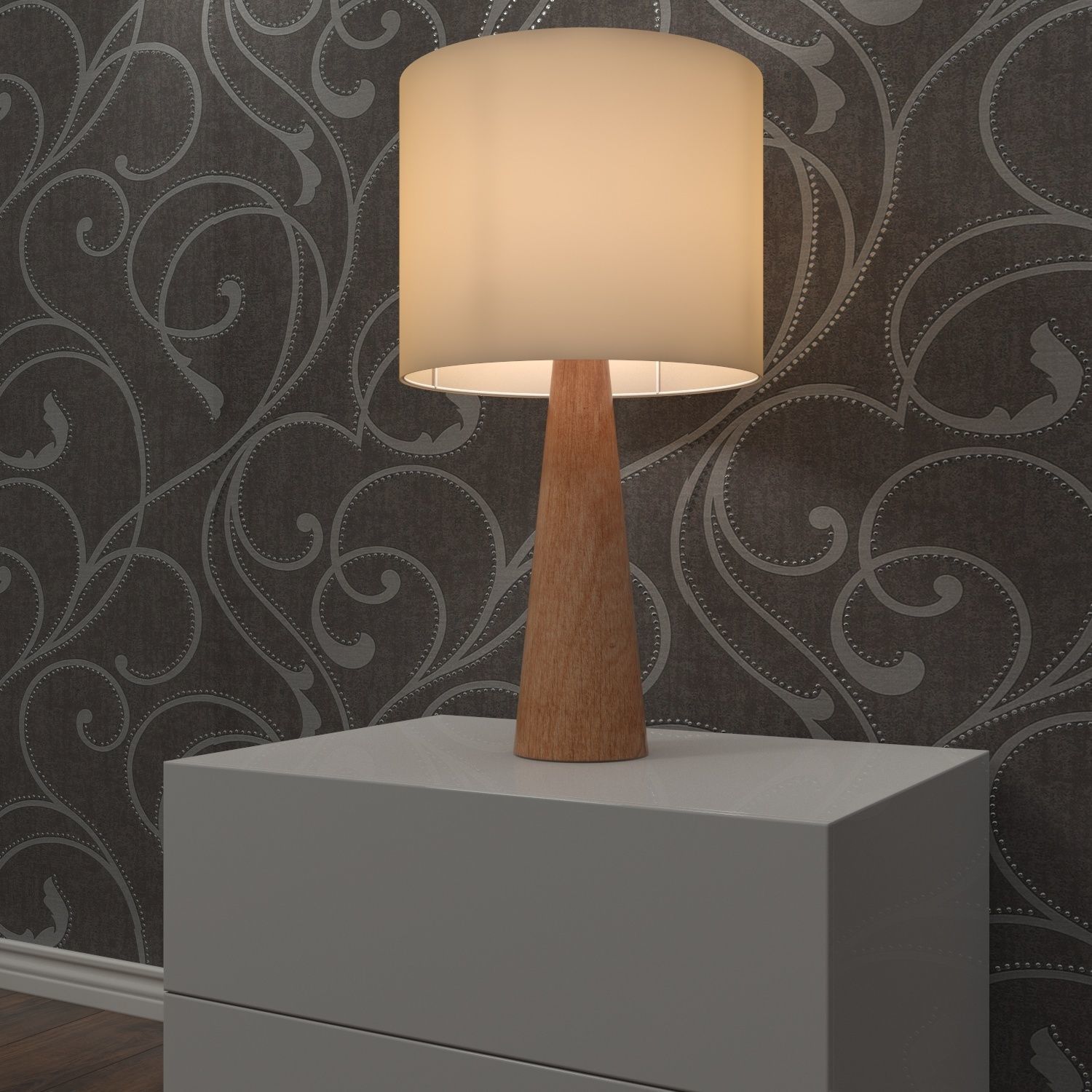 Lamp - night table light 3D model_1