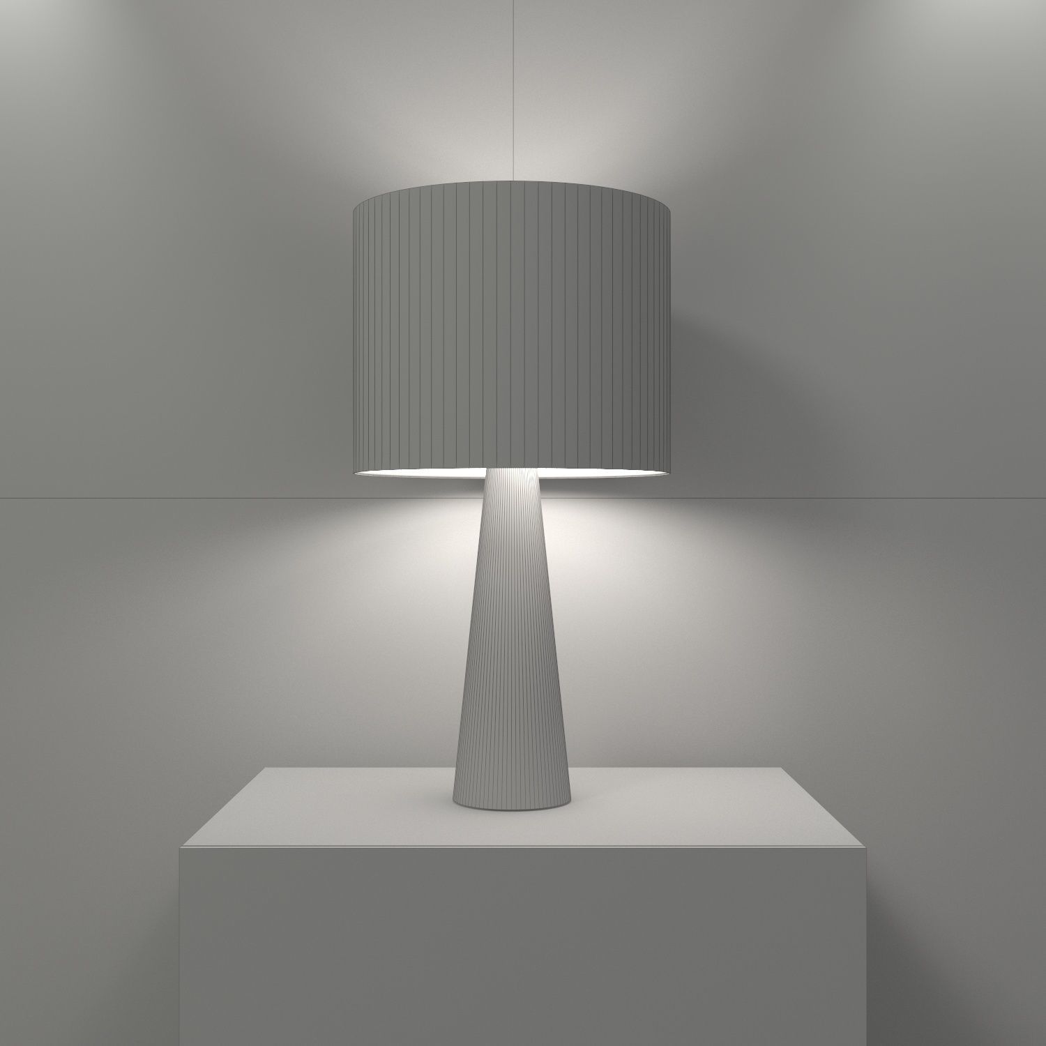 Lamp - night table light 3D model_3