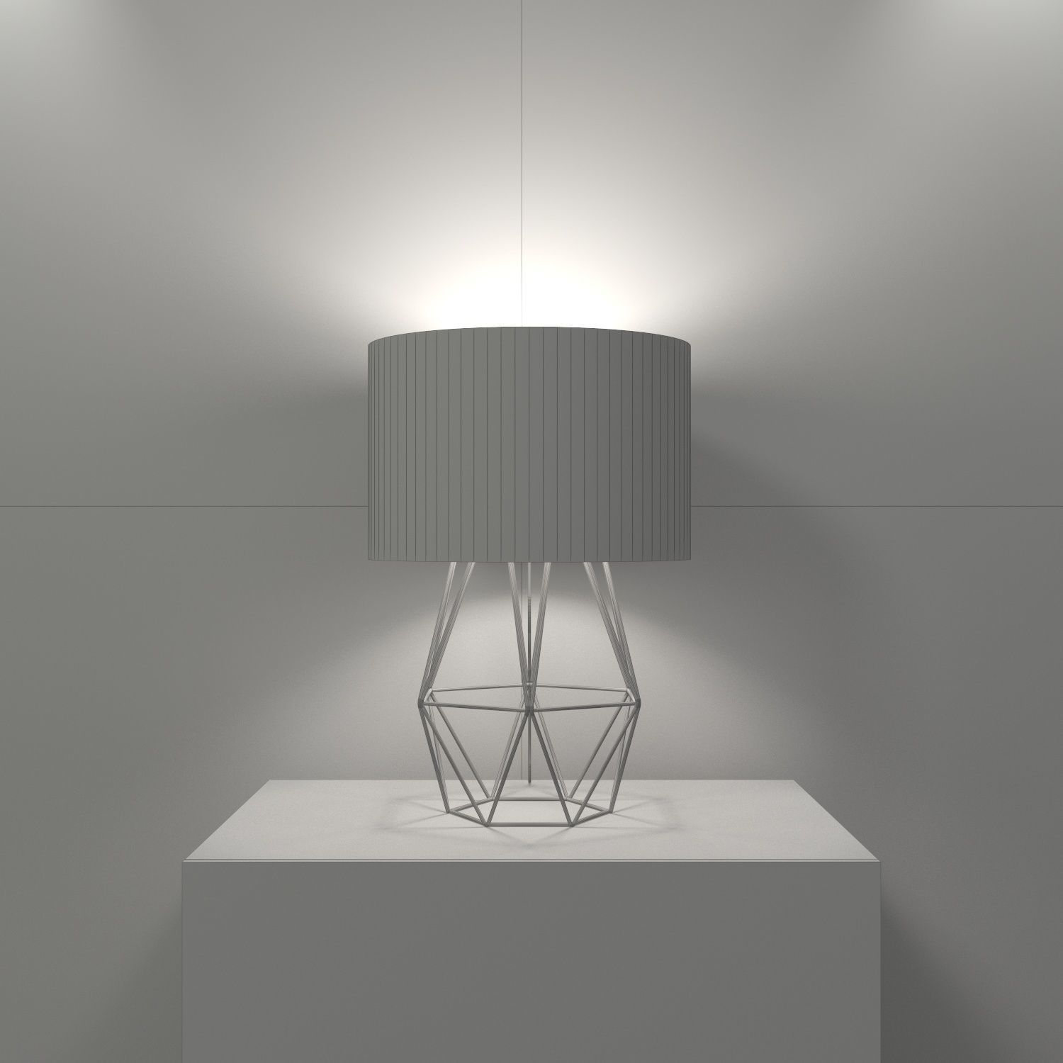 Lamp - night table light 3D model_3