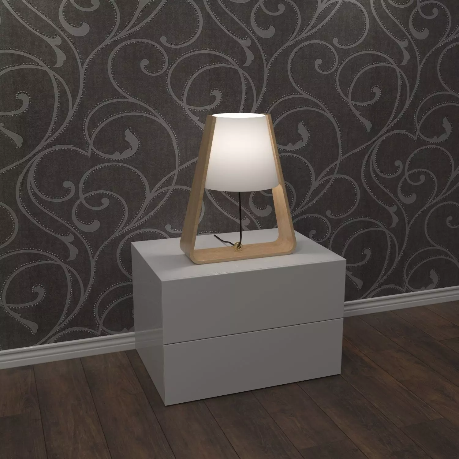 Lamp - Night table light 3D model_0