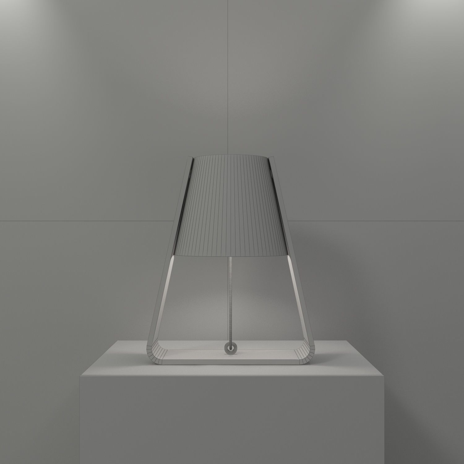 Lamp - Night table light 3D model_3