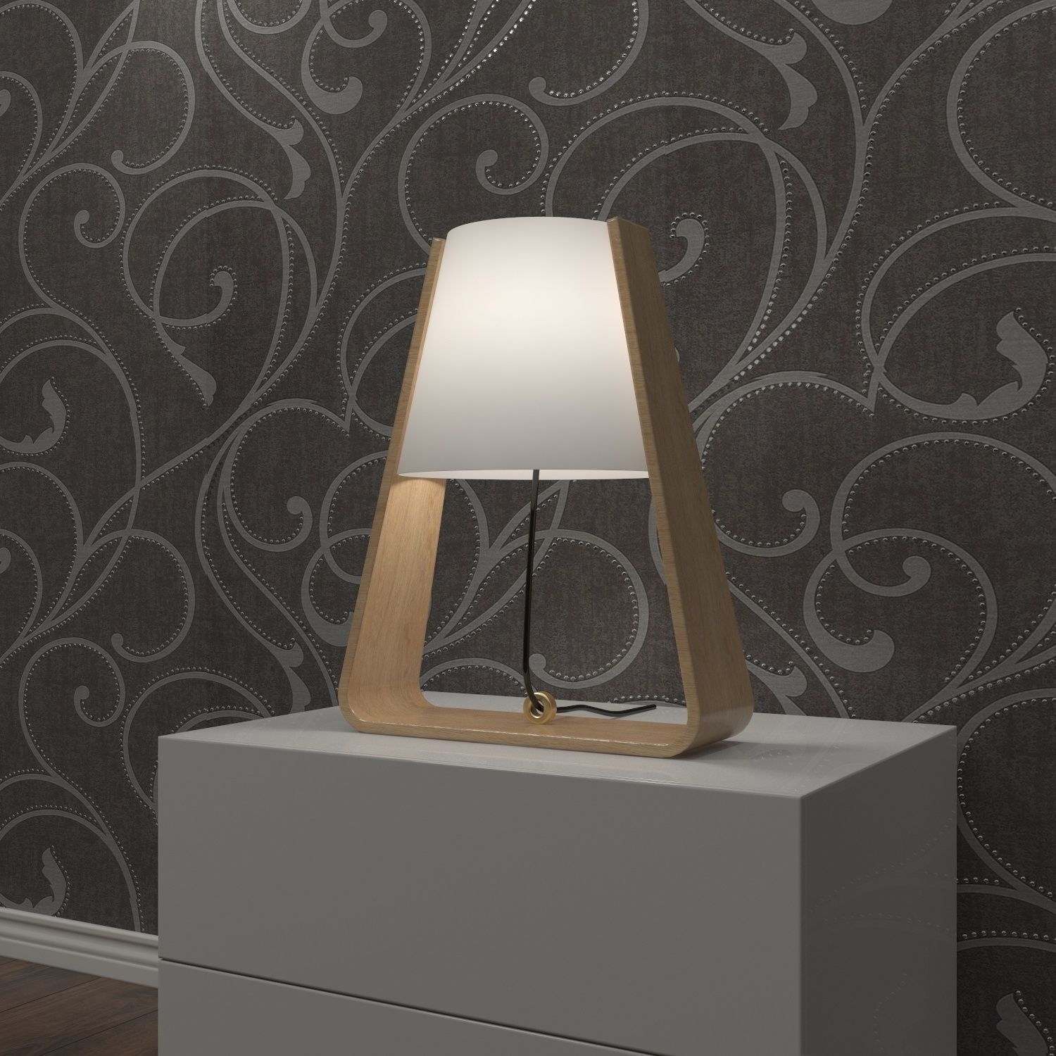 Lamp - Night table light 3D model_1