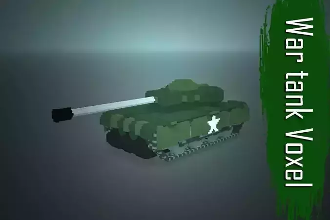 War tank Voxel 