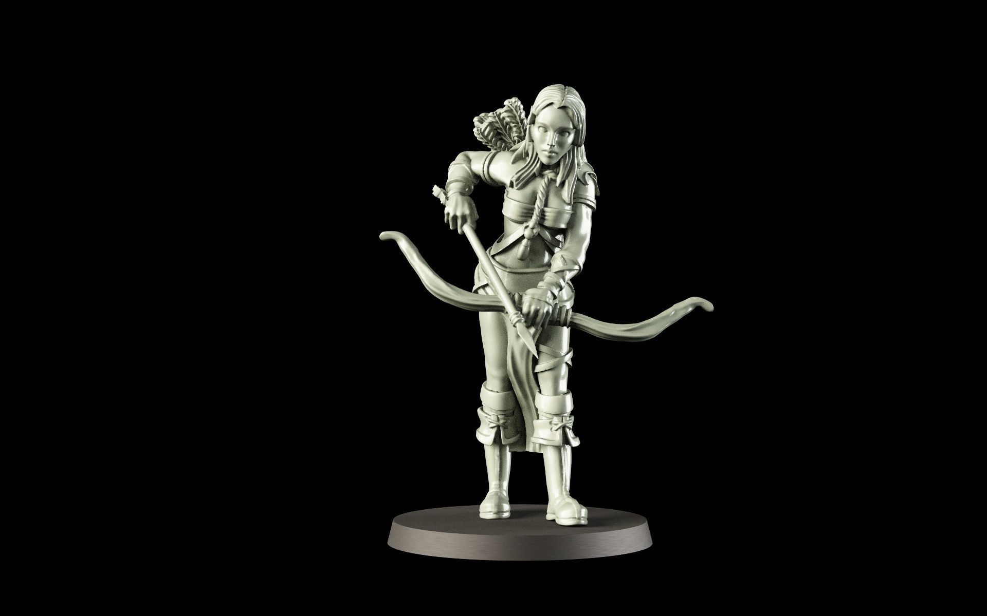elf archer 3D print model