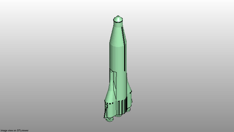 Rocket Missile - Atlas 3D model_5