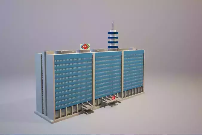 TRT Turkish Radio and Television Blue Building ANKARA