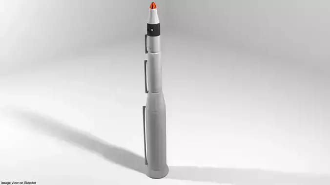 Rocket Missile - Minuteman 3D model
