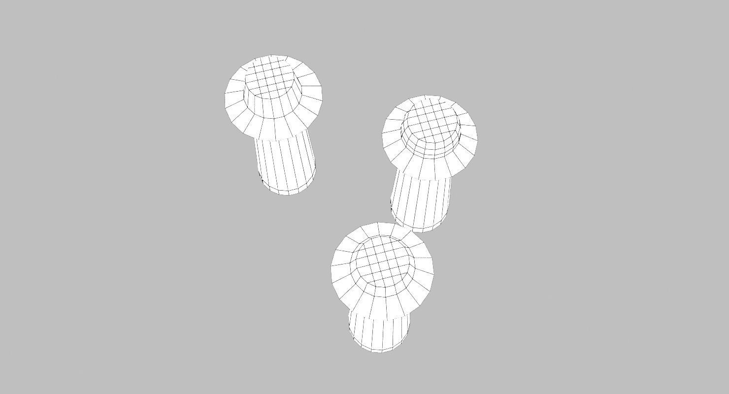 Salt and Pepper Glass Shaker Low-poly 3D model_9