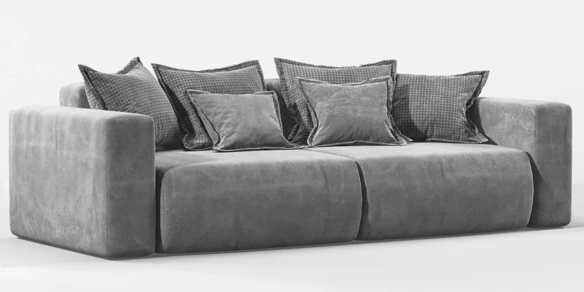 Sofa Moon007 Low poly Low-poly 3D model_0