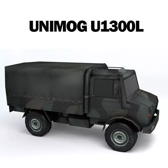 UNIMOG U1300L Free low-poly 3D model_0