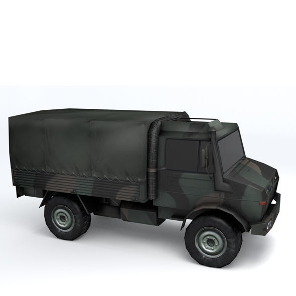 UNIMOG U1300L Free low-poly 3D model_1