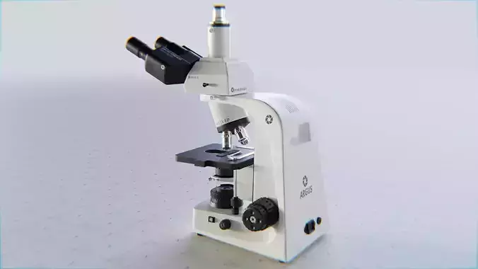 Microscope - PBR Asset Low-poly 3D model