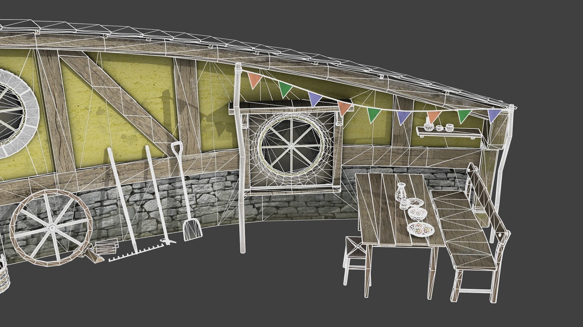 Halfling Home 2 Low-poly 3D model_13