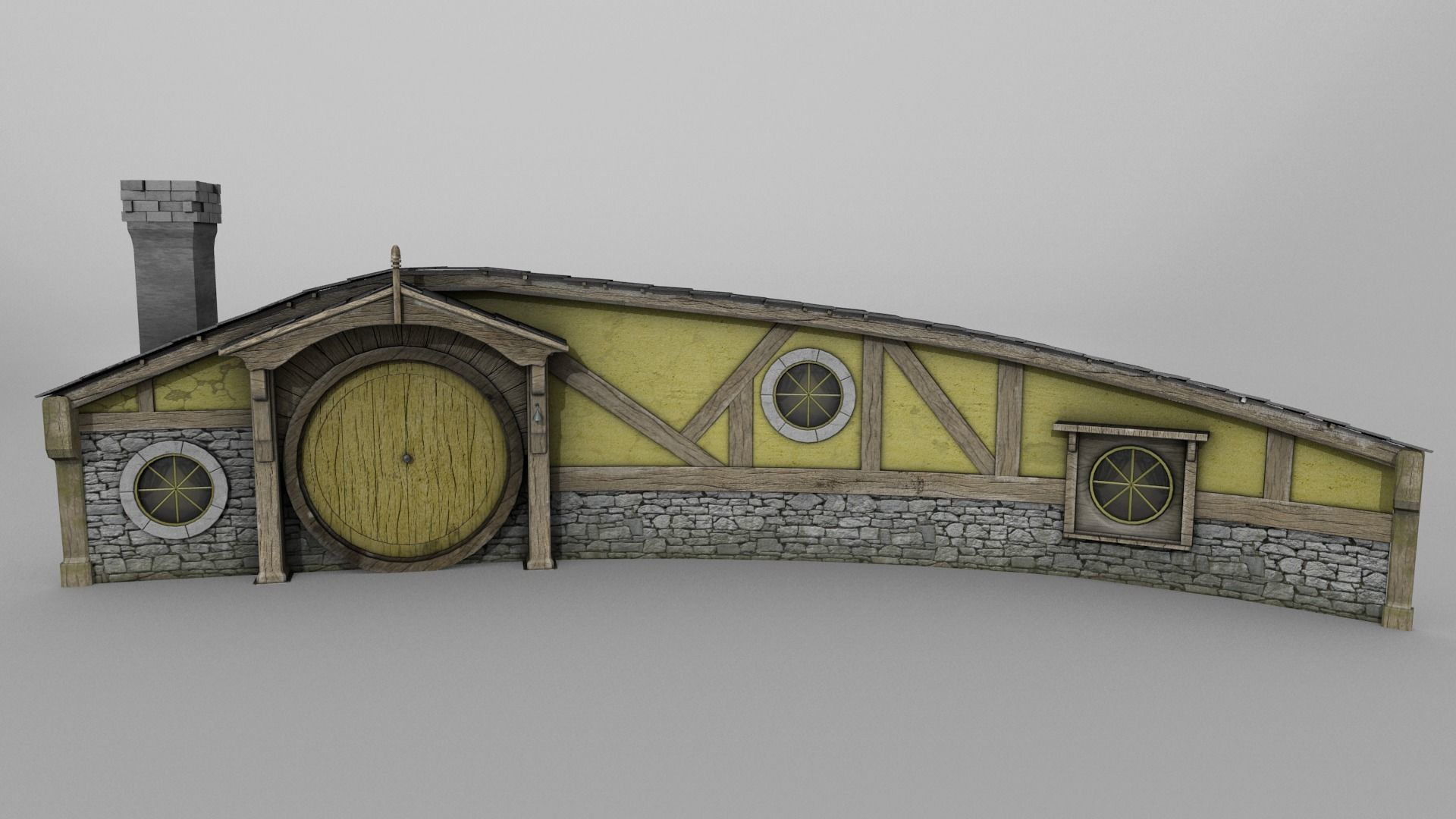 Halfling Home 2 Low-poly 3D model_8